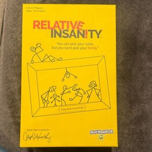 PlayMonster Relative Insanity Card Game - Yellow